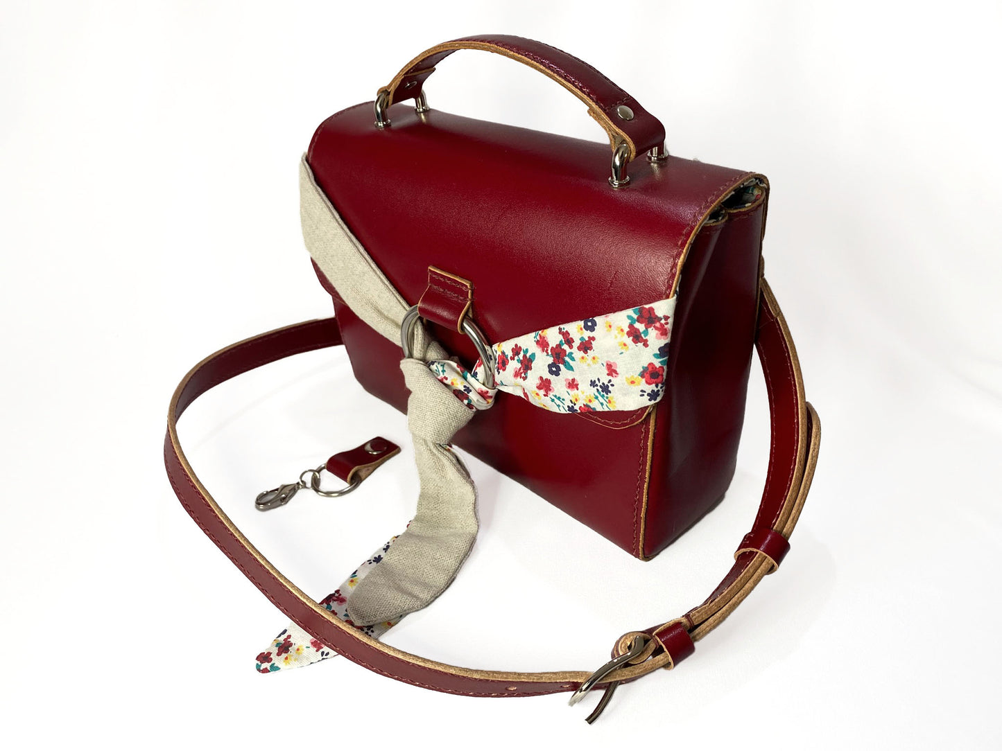 Sac bandoulière à anneau "Jardin Fleuri"
