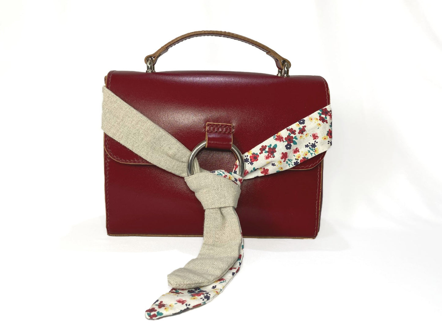 Sac bandoulière à anneau "Jardin Fleuri"