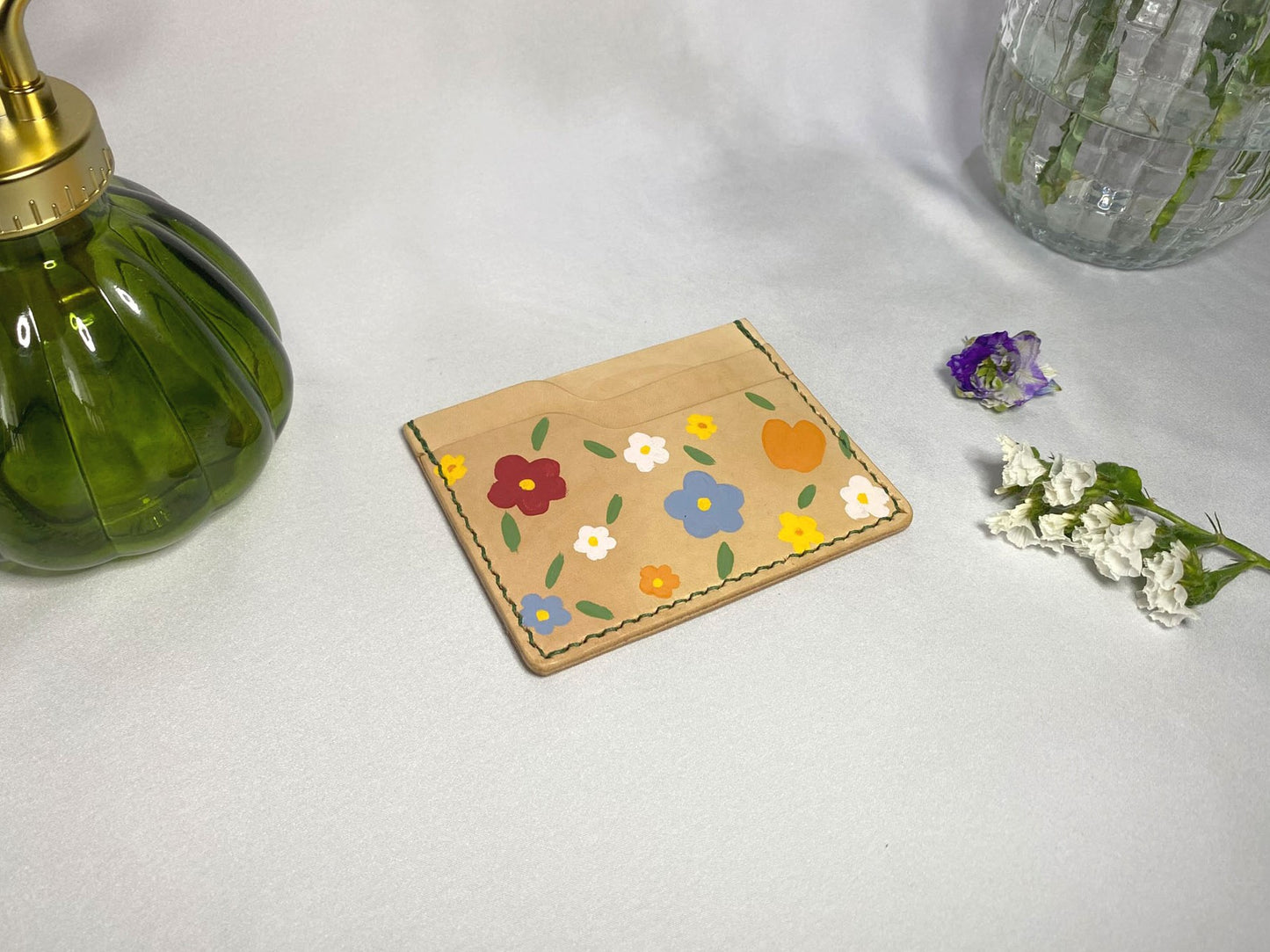 Porte cartes "Jardin Fleuri"