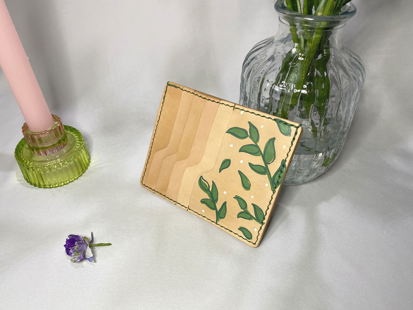 Grand Porte Cartes "Jardin Fleuri"