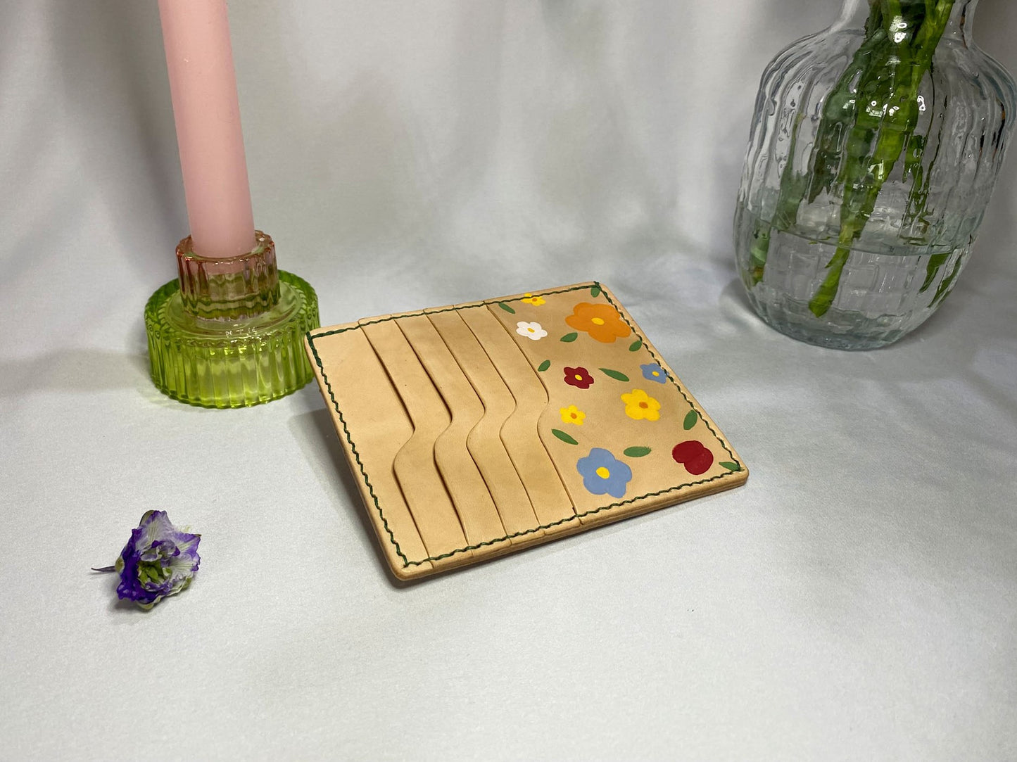 Grand Porte Cartes "Jardin Fleuri"