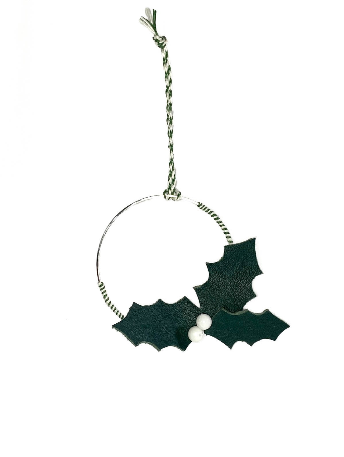 Décoration de Noël- Anneau Feuilles