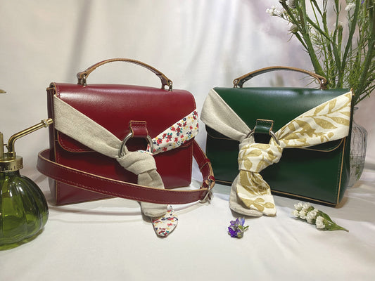 Sac bandoulière à anneau "Jardin Fleuri"